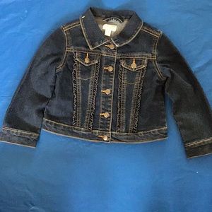 Dark blue kids denim jacket
